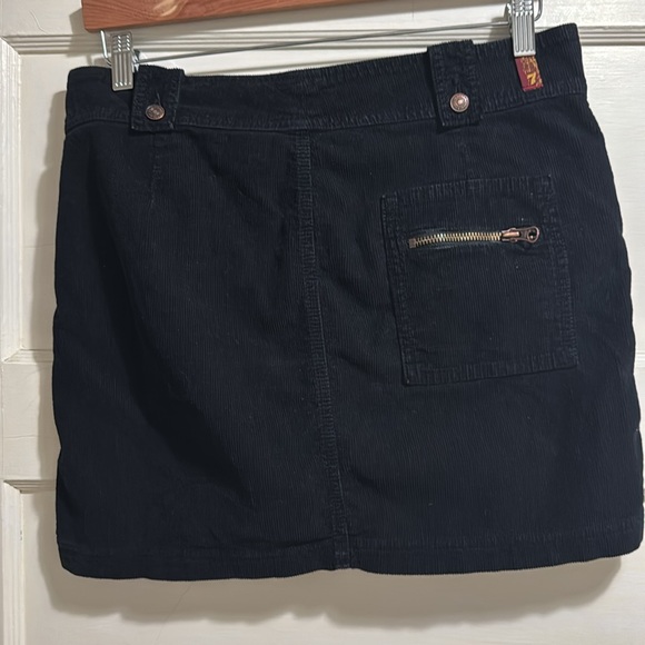 7 For All Mankind Black Corduroy Mini Skirt - Picture 12 of 16